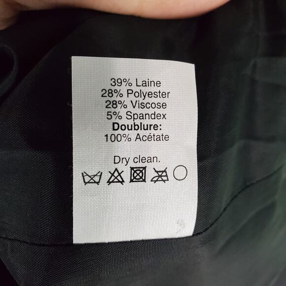 J. Crew Factory Womens Black Wool Blend Peplum Sheath Career Work Dress Size 10 - Picture 4 of 6